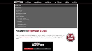 WSOP | How to Register & Login - WSOP.com