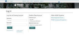 Log In - WSSC