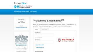Student Blue | Winston-Salem State University - Login or New User ...