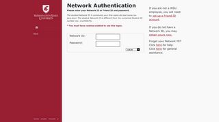 Network login | Washington State University