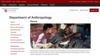 WSU Vancouver - College of Liberal Arts - Anthropology - Home