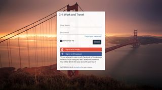 CHI Work and Travel: Login