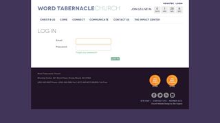 Log In (WTC) - Word Tabernacle Church