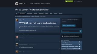 WTFAST can not log in and got error :: WTFast Gamers Private ...