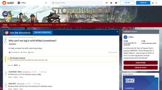 Why can't we log in with Wtfast sometimes? : ffxiv - Reddit