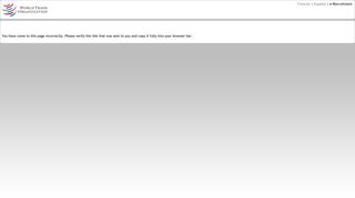 WTO e-Recruitment - E-Recruitment LOGIN
