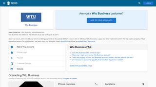 Wtu Business: Login, Bill Pay, Customer Service and Care Sign-In