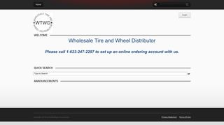 Wholesale Tires And Wheel Distributor > Home