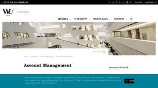 Account Management - Account & Email - WU Vienna
