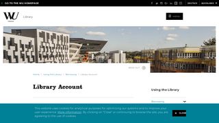 Library Account - Borrowing - WU Vienna