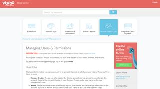 Managing Users & Permissions - Wufoo Help Center