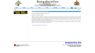 WUMT Services - BangaloreOne