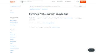 Common Problems with Wunderlist - Integration Help & Support | Zapier