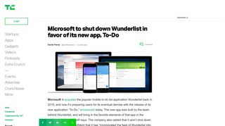Microsoft to shut down Wunderlist in favor of its new app, To-Do ...