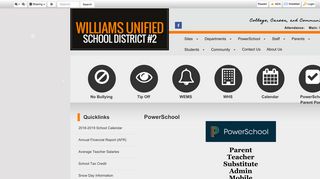 PowerSchool • Page - Williams Unified School District