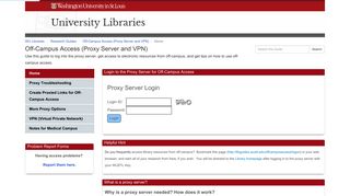 Home - Off-Campus Access (Proxy Server and VPN) - Research ...