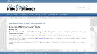 Email and Communication Tools - Office of Technology - WV.gov