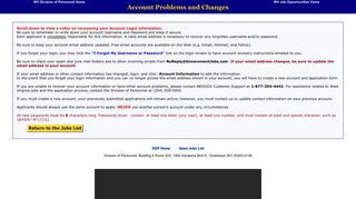 Account Login Problems, Username, Password, Email