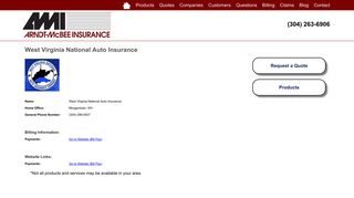 West Virginia National Auto Insurance - Arndt-McBee Insurance Agency
