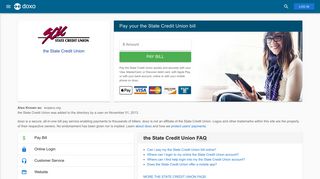 the State Credit Union: Login, Bill Pay, Customer Service and Care ...