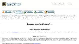 West Virginia Virtual School - West Virginia Department of Education