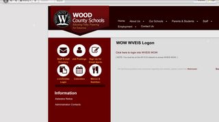 WOW WVEIS Logon • Page - Wood County Schools