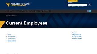 Current Employees | Research HR | West Virginia University