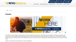 Careers | WVU Medicine