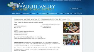 Chaparral Middle School to Expand One-to-One Technology