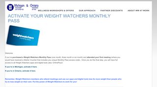Activate Your Weight Watchers Monthly Pass | WW