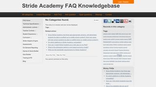 Stride Academy FAQ Knowledgebase - I cannot access the Stride ...