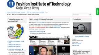 Home - WWD: How to access Women's Wear Daily - LibGuides at ...