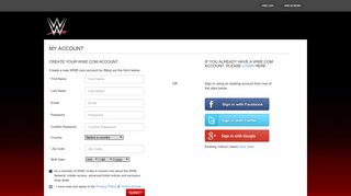 Login & Register | WWE Network - WWE.com