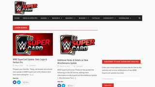 Login Bonus Articles - WWE SuperCard