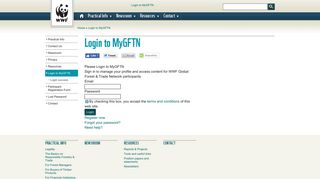 Login to MyGFTN | WWF