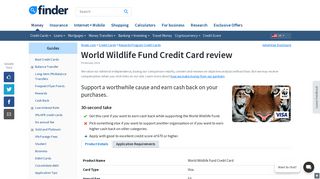 World Wildlife Fund Credit Card review | finder.com