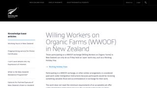 Willing Workers on Organic Farms (WWOOF) in New Zealand ...