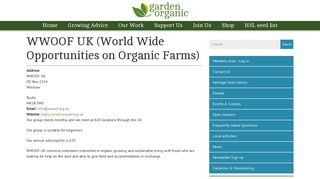 WWOOF UK (World Wide Opportunities on Organic Farms) | www ...