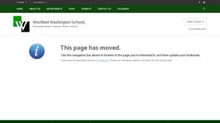 Error 404 - Page Not Found - Westfield Washington Schools
