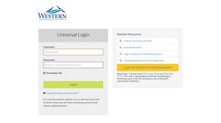 Universal Login - CAS – Central Authentication Service