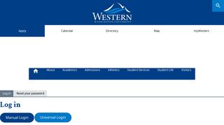 Log in | Western Washington University