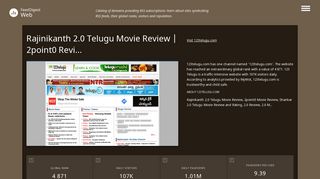 Rajinikanth 2.0 Telugu Movie Review | 2point0 Revi.... Updates by ...