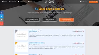 Open logo contest - Logo design contests in open stage at 48hourslogo