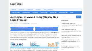 4ice Login - at www.4ice.org [Step by Step Login Process] - Login Steps