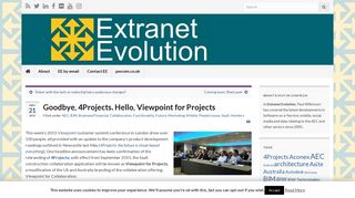 Goodbye, 4Projects. Hello, Viewpoint for Projects – Extranet Evolution