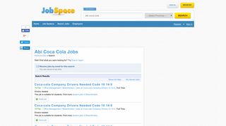 Abi Coca Cola Jobs - Job Space