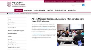 Member Boards and Associate Members | ABMS