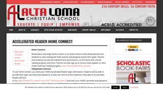 Accelerated Reader Home Connect — Alta Loma Christian School
