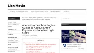 Acellus Homeschool Login – Guides to Acellus Enroll Payment and ...
