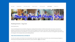 Reading Scheme - Bug Club | Bromley Pensnett Primary School